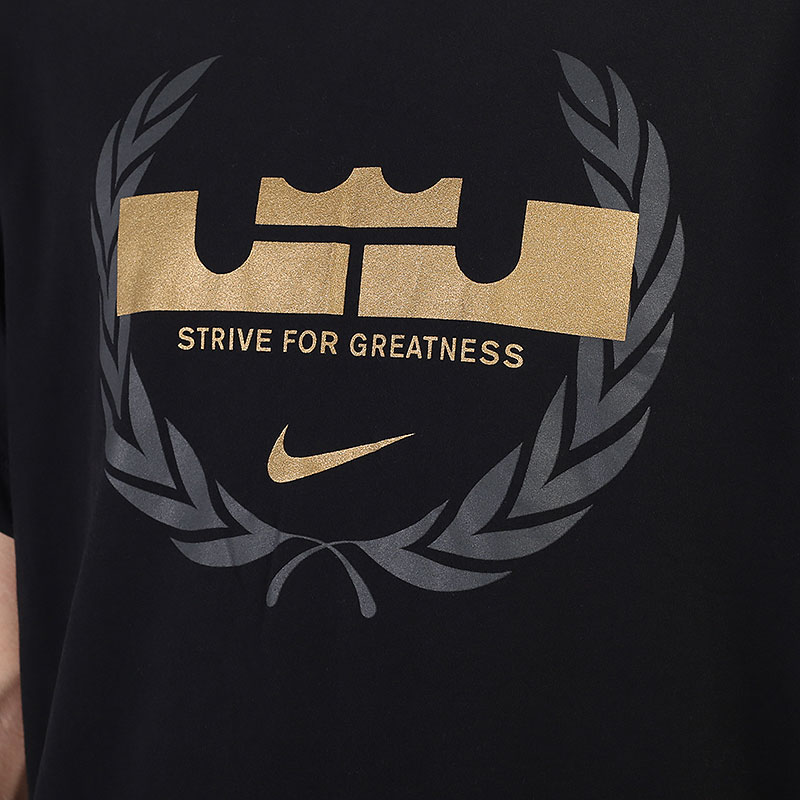 мужская черная футболка Nike Dri-FIT LeBron Logo Basketball T-Shirt CV2047-010 - цена, описание, фото 2